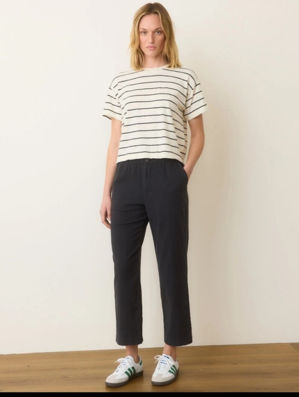 NWT Marine Layer Elle Relaxed Crop Pant - Phantom - Medium